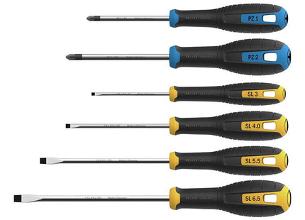 Hultafors Pozidriv & Slotted Screwdriver Set, 6 Piece HUL444415