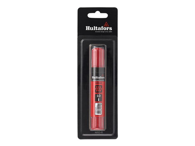 Hultafors Dry Marker Refill Red (10) Blister Pack HUL650250