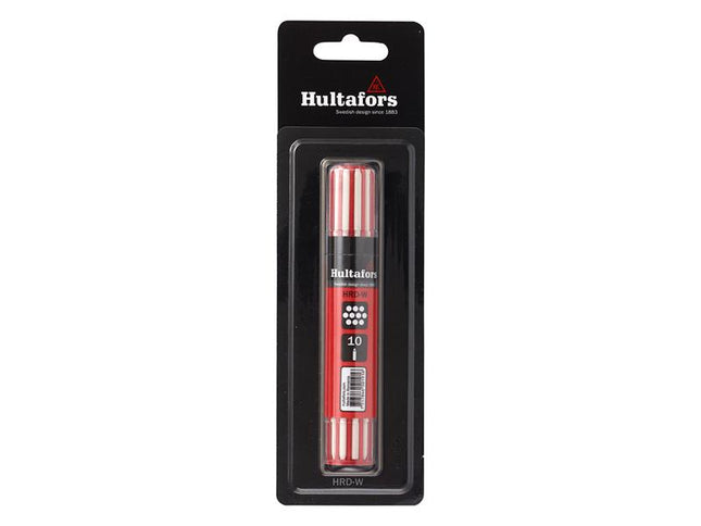 Hultafors Dry Marker Refill White (10) Blister Pack HUL650290