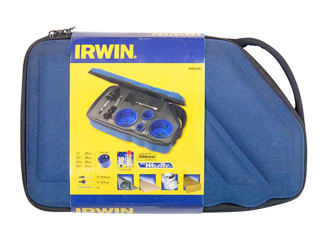 IRWIN 400 SE Bi-Metal High Speed Holesaw Set, 7 Piece