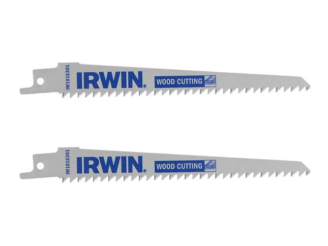 IRWIN® Sabre Saw Blade Wood/PVC Cutting 152mm Pack of 2                                