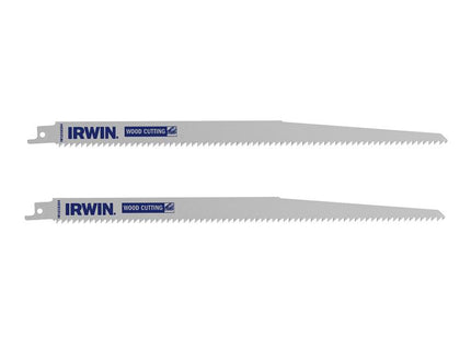 IRWIN® Sabre Saw Blade Coarse Wood Cutting 305mm Pack of 2                             