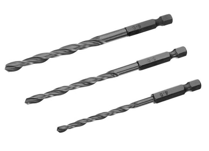 IRWIN® HSS Drill Bit Hex Shank Bit Set, 3 Piece                                        