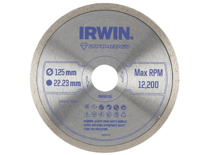 IRWIN® Continuous Rim Diamond Blade 125 x 22.23mm                                      