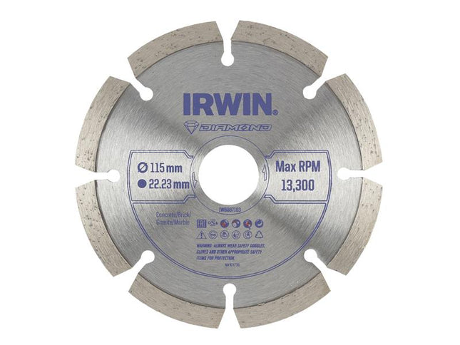 IRWIN® Segmented Diamond Blade 115 x 22.23mm                                           