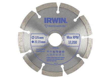 IRWIN® Segmented Diamond Blade 125 x 22.23mm                                           