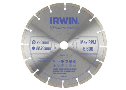 IRWIN® Segmented Diamond Blade 230 x 22.23mm                                           