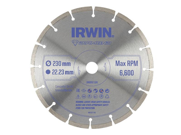 IRWIN® Segmented Diamond Blade 230 x 22.23mm                                           