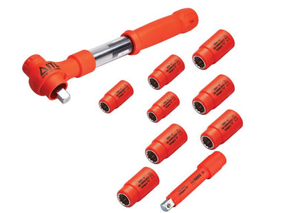 ITL Insulated Insulated 1/2in Drive Metric Torque Wrench Kit, 10 Piece