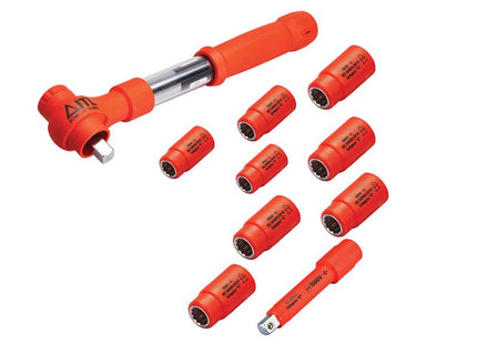 ITL Insulated Insulated 1/2in Drive Imperial Torque Wrench Kit, 10 Piece