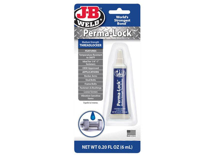 J-B Weld Perma-lock Blue Medium Strength Threadlocker 6ml