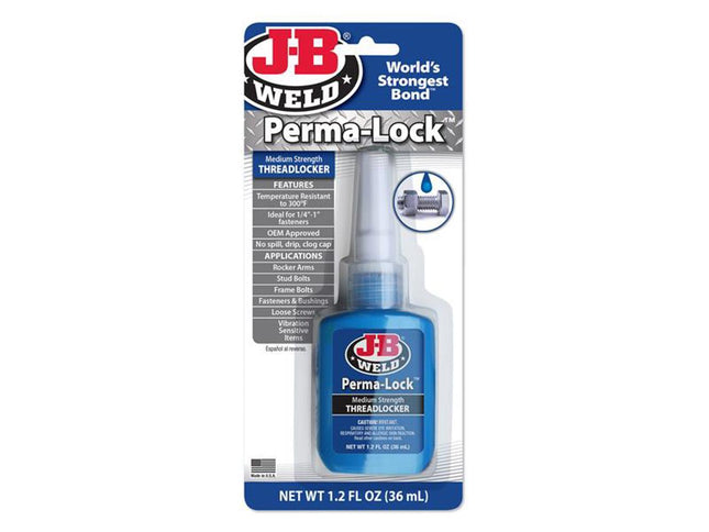 J-B Weld Perma-Lock Blue Medium Strength Threadlocker 36Ml