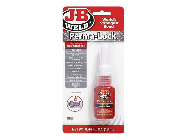J-B Weld Perma-Lock Red High High Strength Threadlocker 13Ml