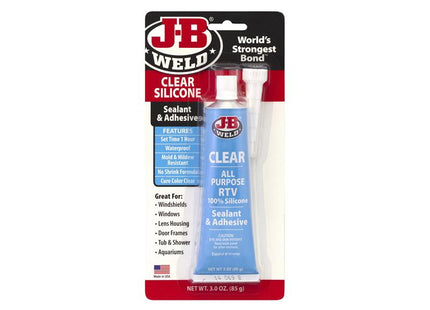 J-B Weld Silicone Sealant & Adhesive Clear 85g