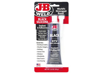 J-B Weld Silicone Sealant & Adhesive Black 85g