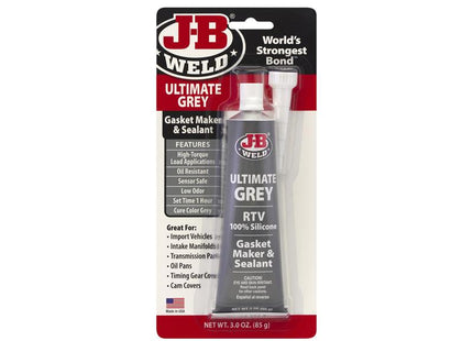 J-B Weld Silicone Gasket Maker & Sealant Grey 85g