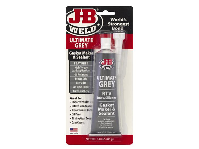 J-B Weld Silicone Gasket Maker & Sealant Grey 85g