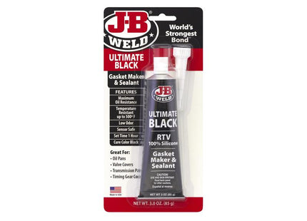 J-B Weld Silicone Gasket Maker & Sealant Black 85g