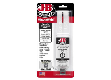 J-B Weld MinuteWeld Epoxy Syringe 25ml