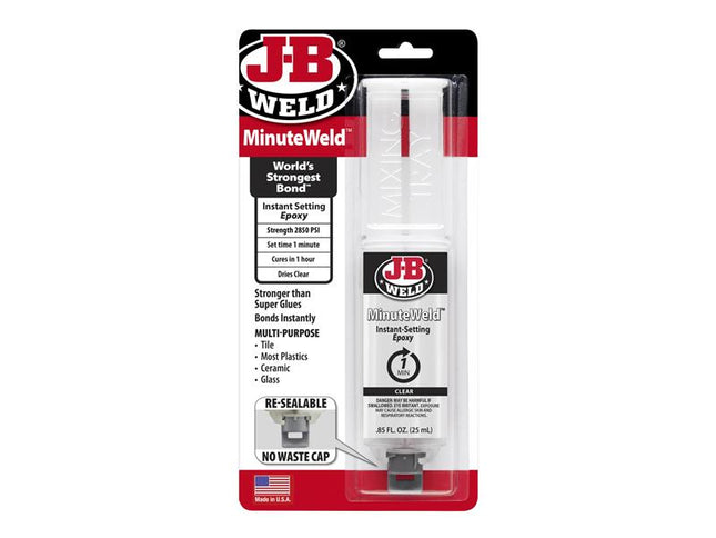 J-B Weld MinuteWeld Epoxy Syringe 25ml