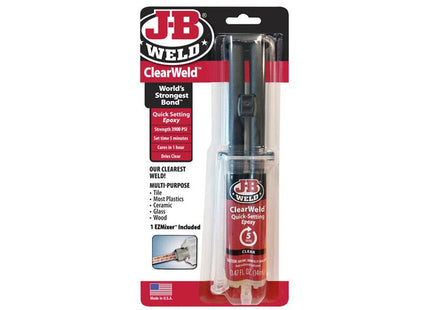 J-B Weld Clearweld Epoxy Syringe 14Ml