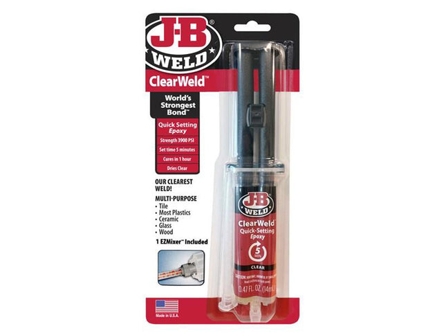 J-B Weld Clearweld Epoxy Syringe 14Ml