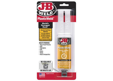 J-B Weld PlasticWeld Epoxy Syringe 25ml