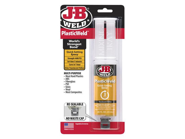 J-B Weld PlasticWeld Epoxy Syringe 25ml