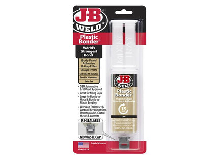 J-B Weld PlasticBonder Syringe Tan 25ml