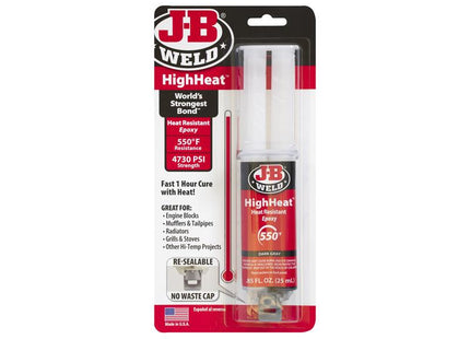 J-B Weld HighHeat Epoxy Syringe 25ml