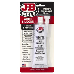 J-B Weld Silicone Sealant & Adhesive White 85g