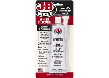 J-B Weld Silicone Sealant & Adhesive White 85g