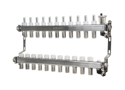 John Guest Speedfit 15mm 11 Port UFH Manifold - JGUFHMAN11/4 - For Efficient Heating