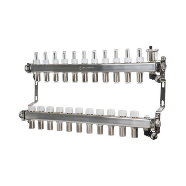 John Guest Speedfit 15mm 11 Port UFH Manifold - JGUFHMAN11/4 - For Efficient Heating