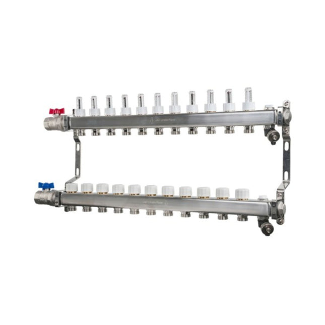 John Guest Speedfit UFH Euroconus Manifold BVAL 11 Port - JGUFHMAN11E - For Efficient Heating