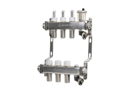 John Guest Speedfit 15mm 3 Port UFH Manifold - JGUFHMAN3/4 - For Efficient Heating