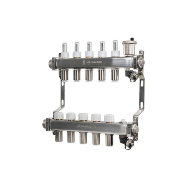 John Guest Speedfit 15mm 5 Port UFH Manifold - JGUFHMAN5/4 - For Efficient Heating