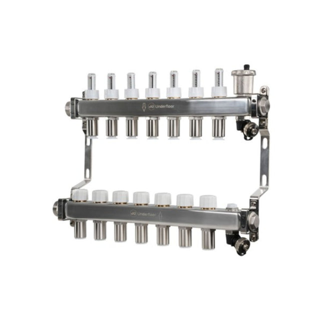 John Guest Speedfit 15mm 7 Port UFH Manifold - JGUFHMAN7/4 - For Efficient Heating