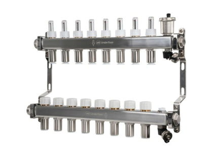 John Guest Speedfit 15mm 8 Port UFH Manifold - JGUFHMAN8/4 - For Efficient Underfloor Heating