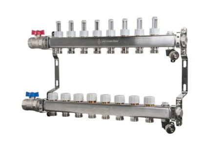 John Guest Speedfit UFH Euroconus Manifold BVAL 8 Port - JGUFHMAN8E