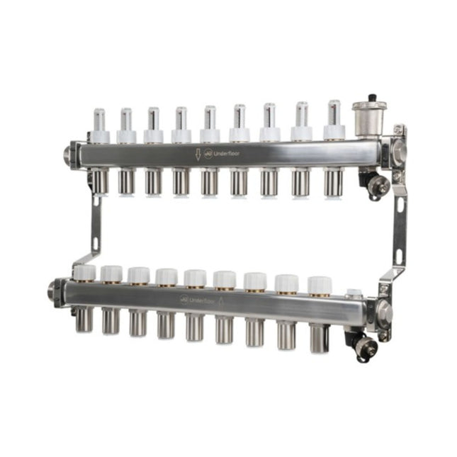 John Guest Speedfit 15mm 9 Port UFH Manifold - JGUFHMAN9/4