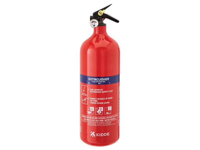 Kidde Kps2fx Multi-Purpose Fire Extinguisher 2Kg