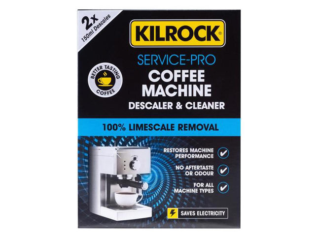 Kilrock Service-Pro Coffee Machine Descaler & Cleaner 150Ml (Pack Of 2)