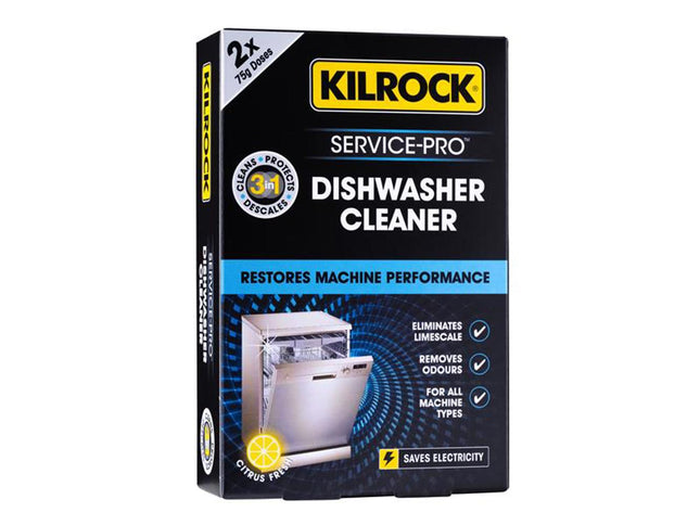 Kilrock Service-Pro Dishwasher Descaler & Cleaner 75G (Pack Of 2)