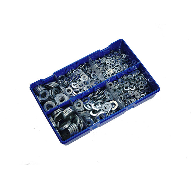 Kitmaster Form A Flat Washer Kit. M5-M16 Bzp And Zinc