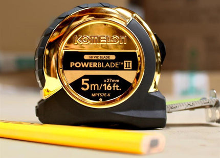 Komelon Gold Tape 5M/16Ft (Width 27Mm) - MPT57EG - Measuring Tool