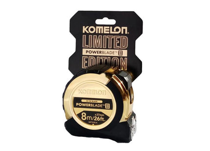 Komelon Gold Pocket Tape 8M/26Ft - MPT87EG - Durable Measuring Tool