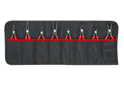 Knipex Tool Roll Circlip Plier Set, 8 Piece