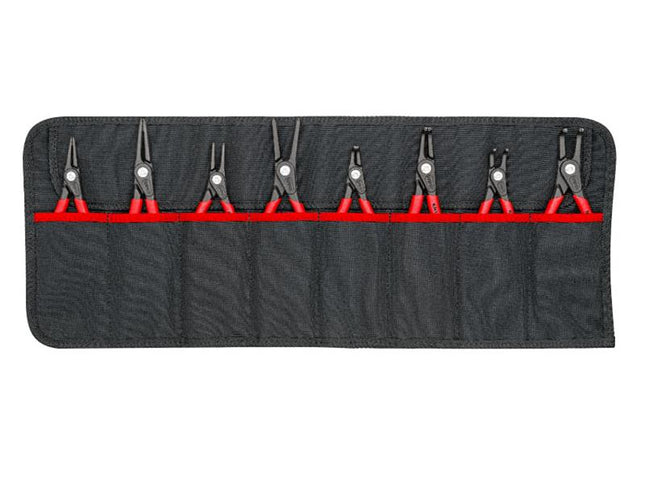 Knipex Tool Roll Circlip Plier Set, 8 Piece