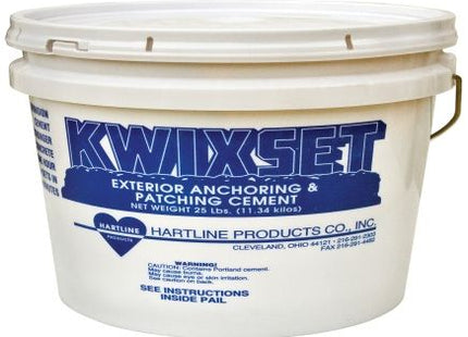 JCP Fixings Kwixset Exterior Grade Repair Cement - 25Lb Pail - 57 9011